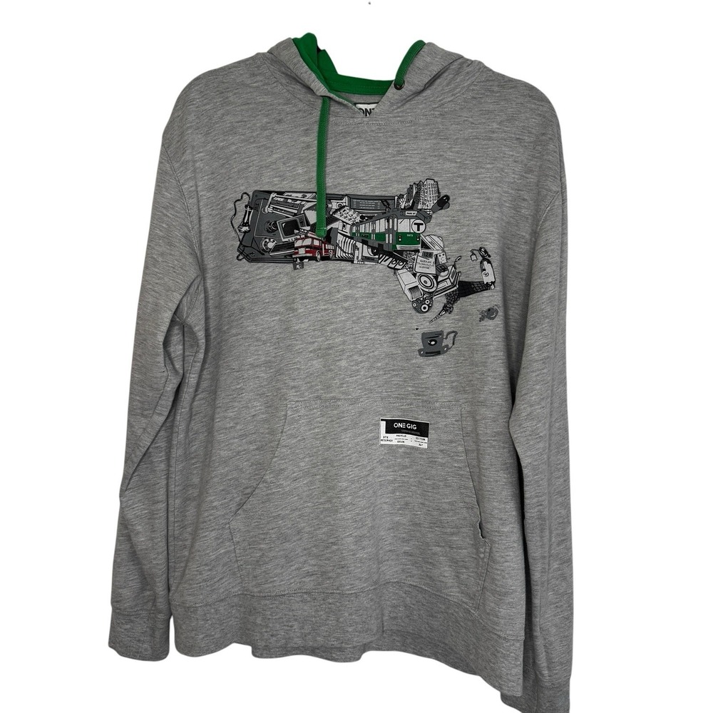 One‎ Gig Boston Massachusetts Hoodie Medium Street Wear City